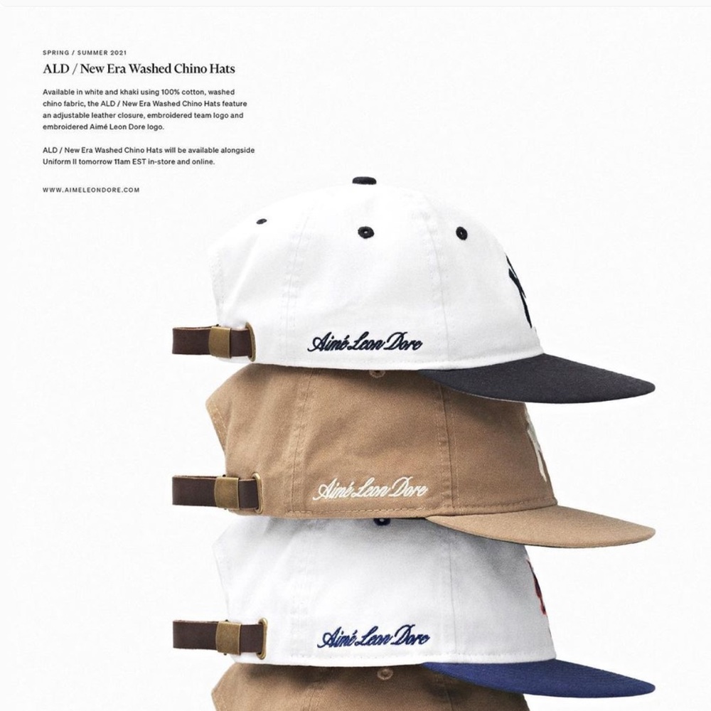 Aime Leon Dore ALD New Era Washed Chino Yankees Hat Tan